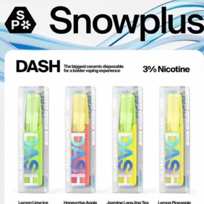 正品鴨嘴獸 | Snowplus DASH 經典一次性電子煙：扁平輕巧・極致純淨！